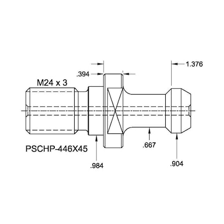 Tj Davies Co Coolant Through Retention Knob PSCHP-446X45